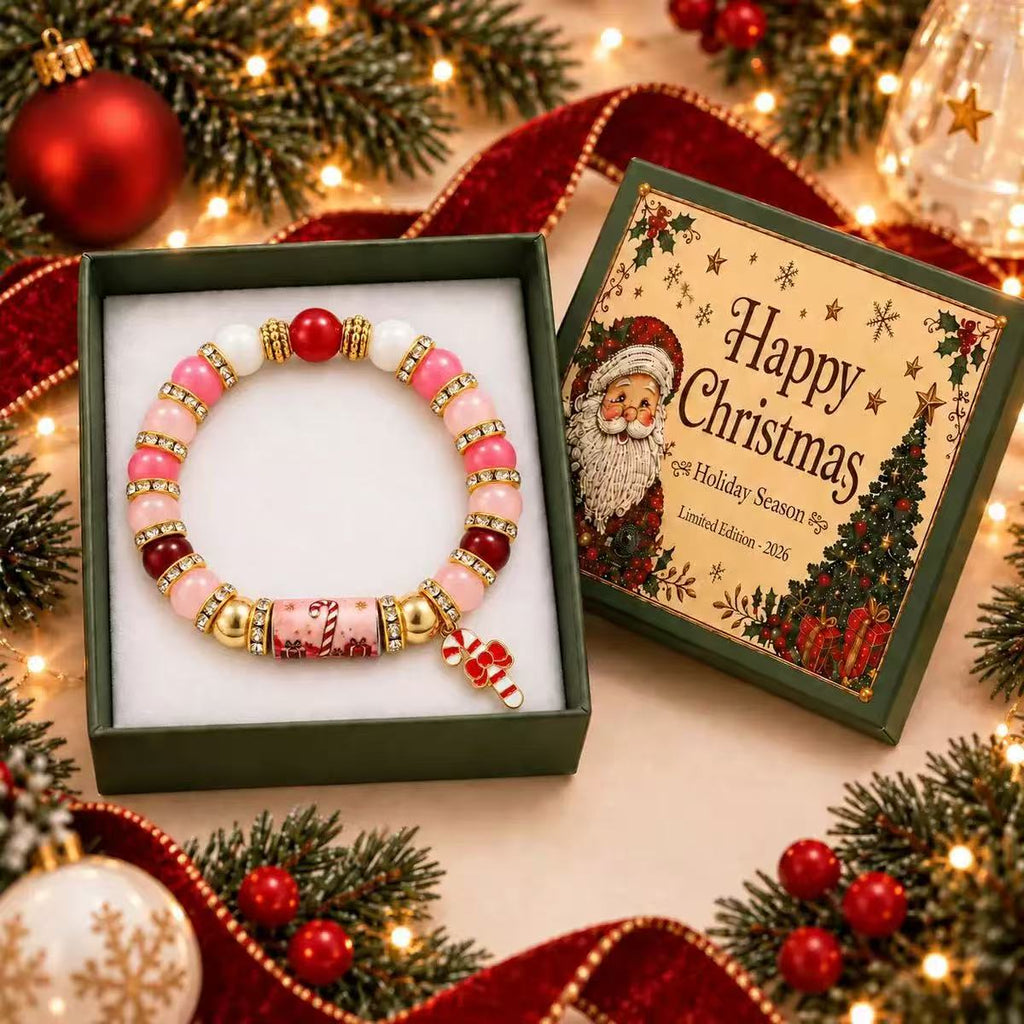 Christmas Snowflake & Bow Bracelet
