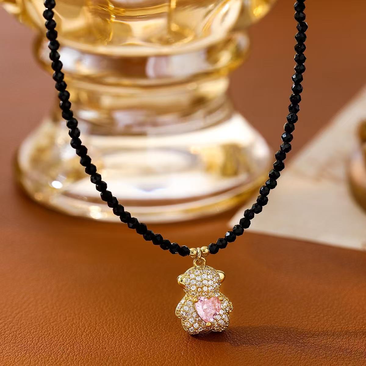 Sweet Cool Bear Pendant Necklace