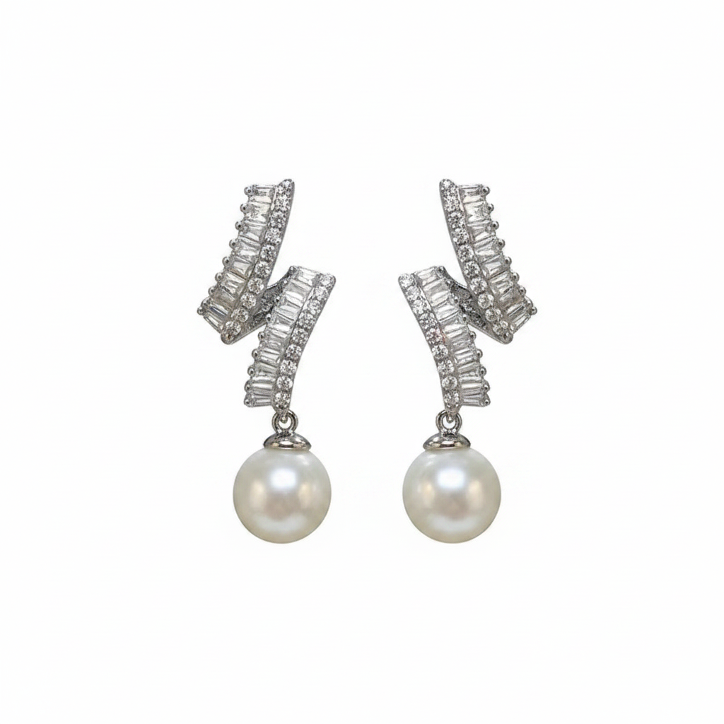 S925 Pearl Drop Earrings