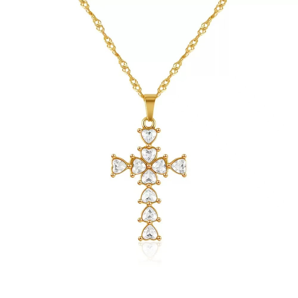 Cross Zircon Necklace