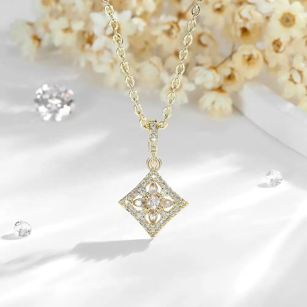 Super Sparkling Copper Diamond Necklace