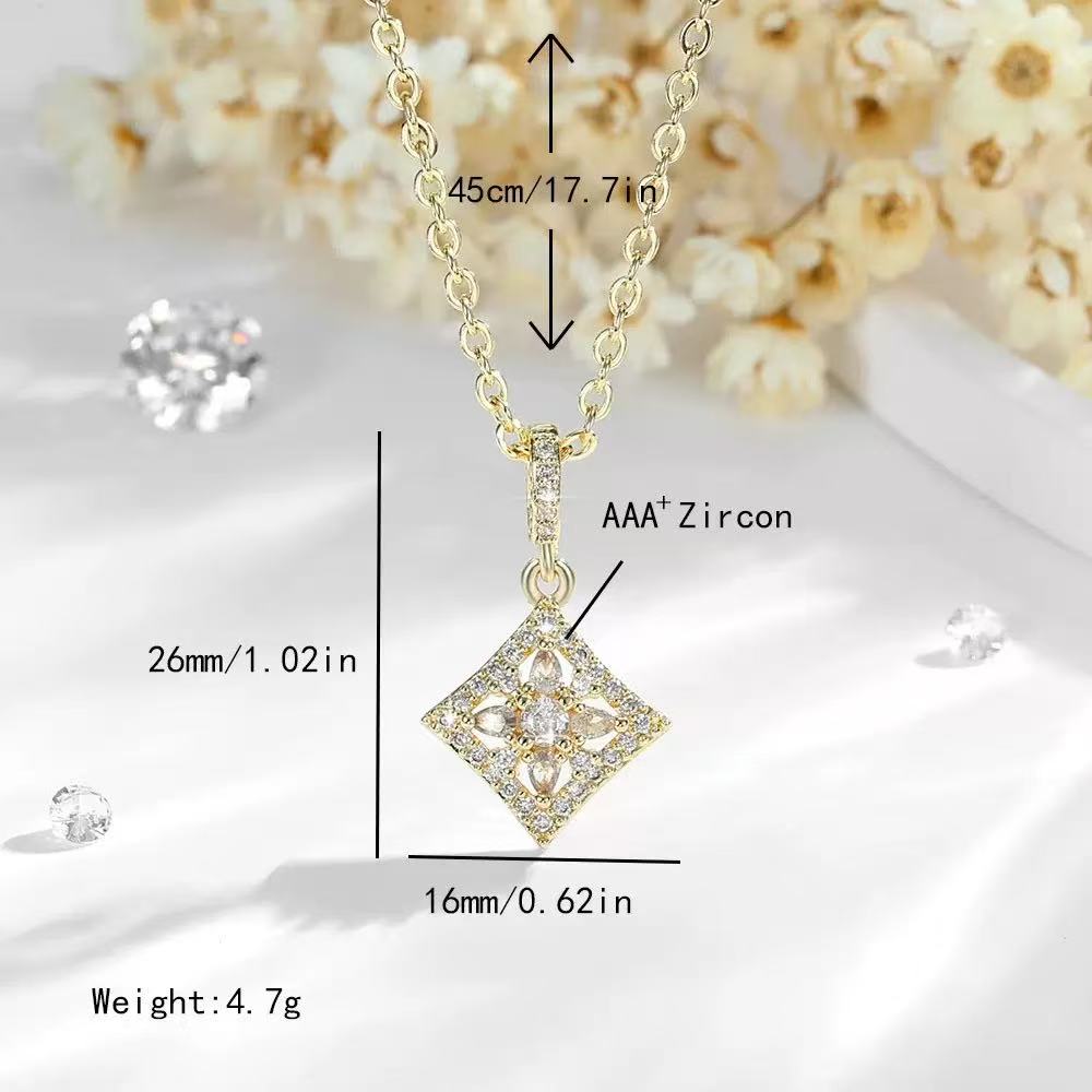 Super Sparkling Copper Diamond Necklace