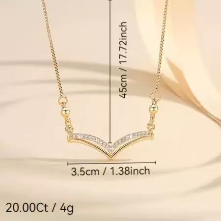 V-Shape Copper Necklace