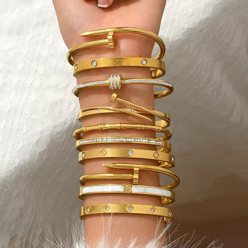 18K Diamond-Studded Bracelet