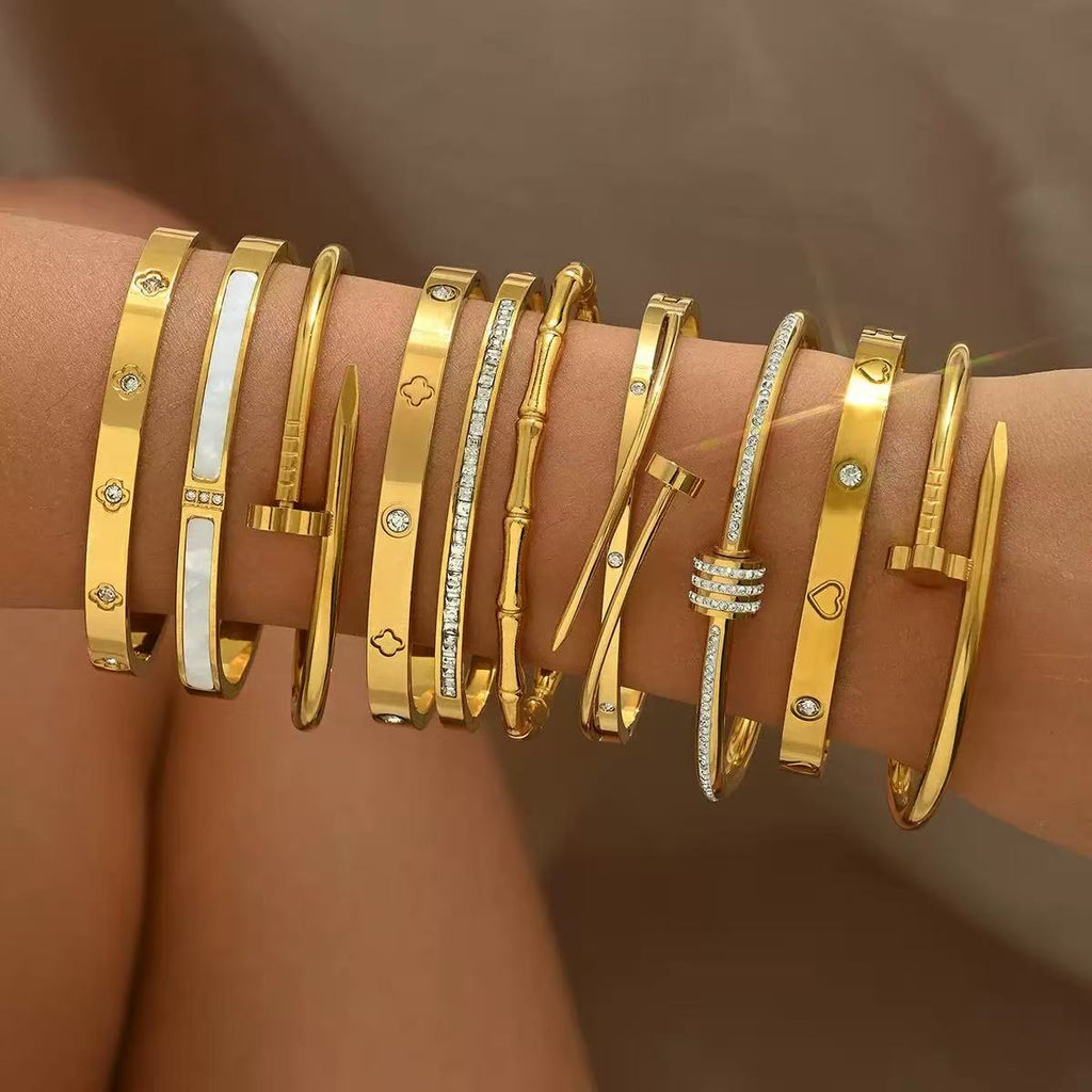 18K Diamond-Studded Bracelet