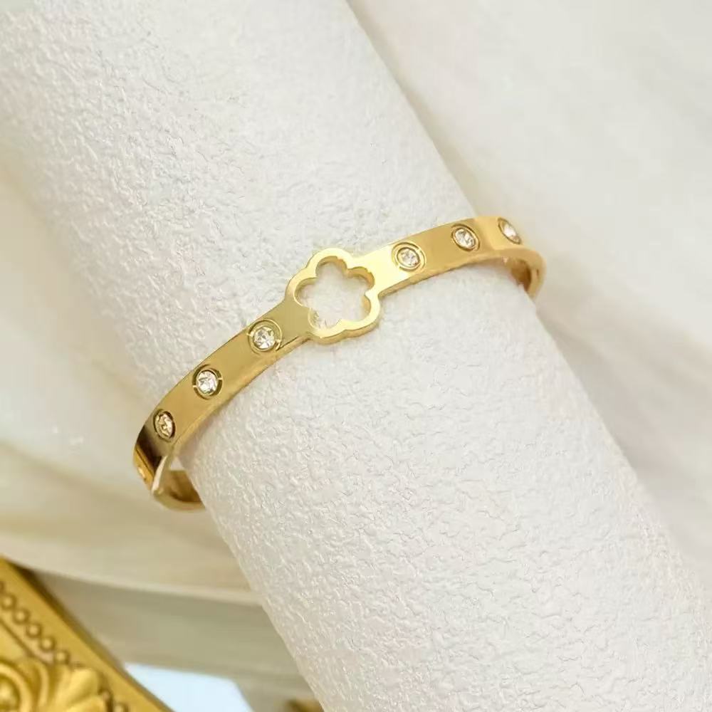18K Diamond-Studded Bracelet