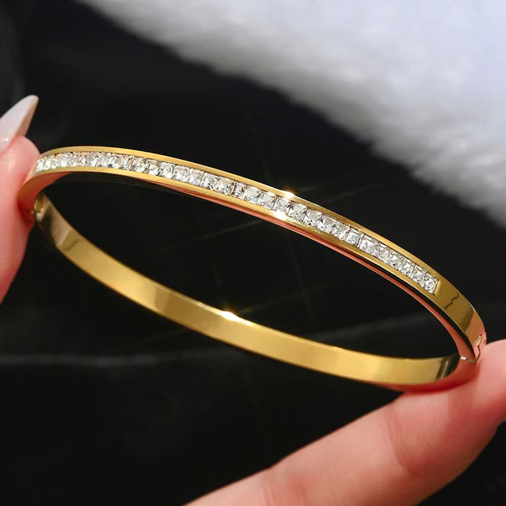 18K Diamond-Studded Bracelet