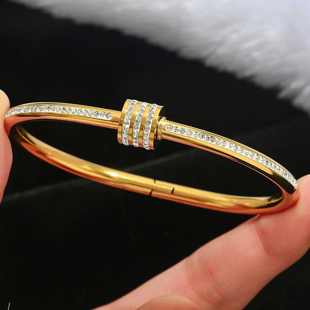 18K Diamond-Studded Bracelet