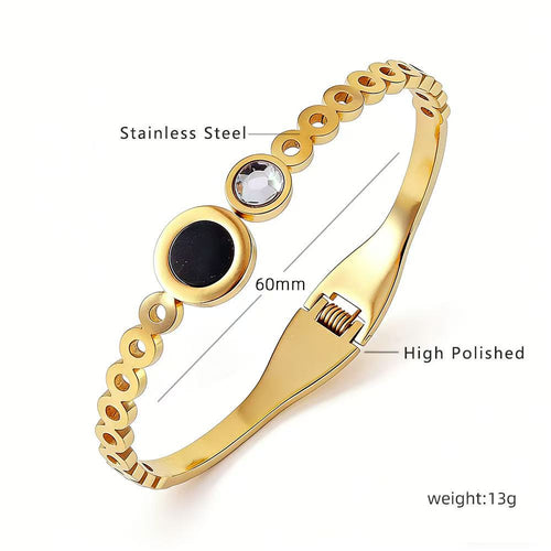 18K Gold Titanium Steel Bracelet