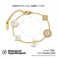 18K Gold Titanium Steel Chain Bracelet