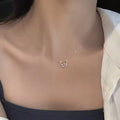 S925 Sterling Silver Butterfly Zircon Necklace