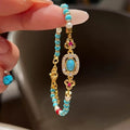 Turquoise Dopamine Vintage Beaded Bracelet