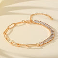 Half Chain Zirconia Bracelet