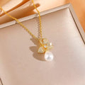 Zircon Pearl Flower Jewelry Set
