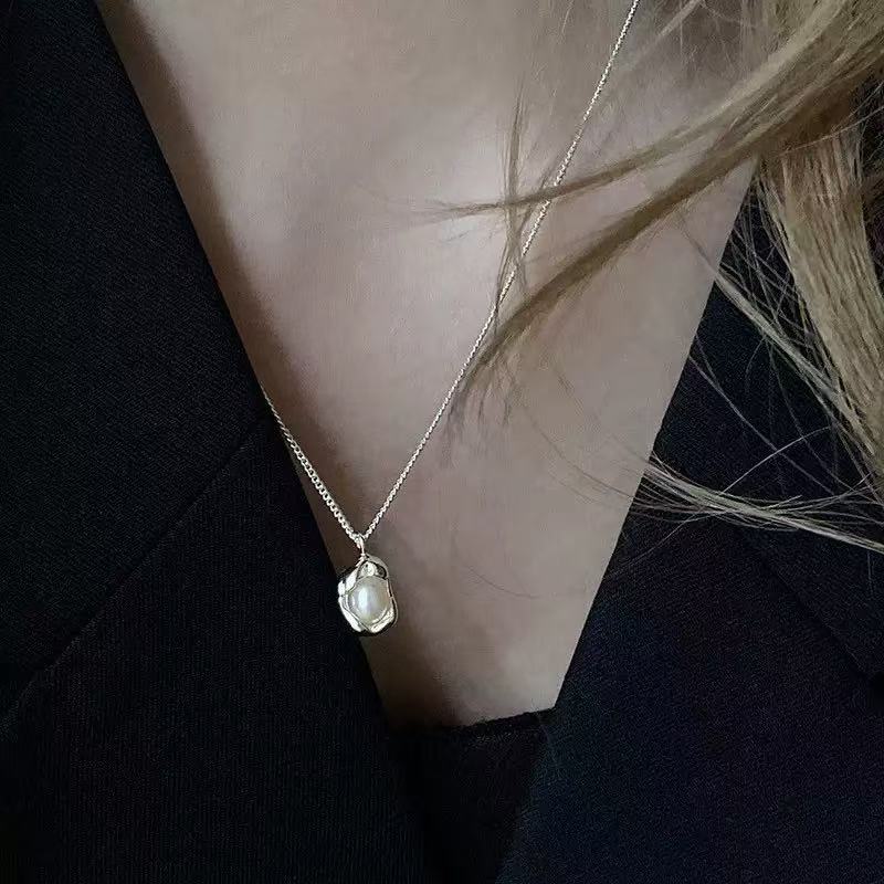 S925 Sterling Silver Pearl Necklace