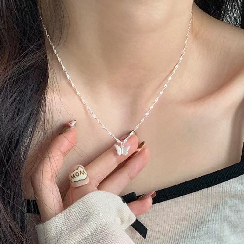 S925 Sterling Silver Butterfly Necklace