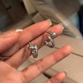 S925 Silver Needle Luxury Hoop Earrings