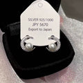 S925 Silver Needle Crescent Pearl Stud Earrings