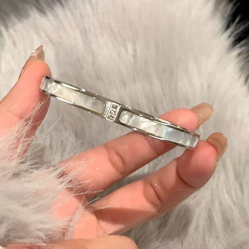Titanium Steel Full Diamond Bangle