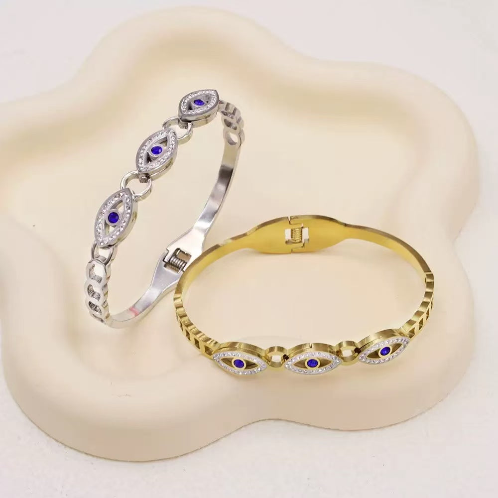 18K Evil Eye Tree of Life Bracelet