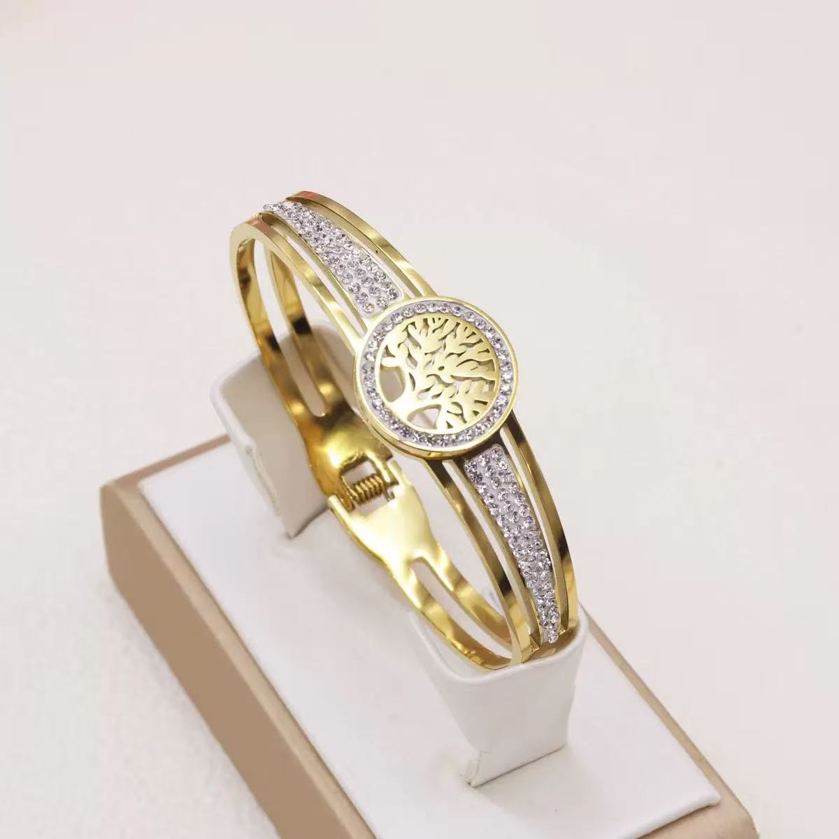 18K Evil Eye Tree of Life Bracelet