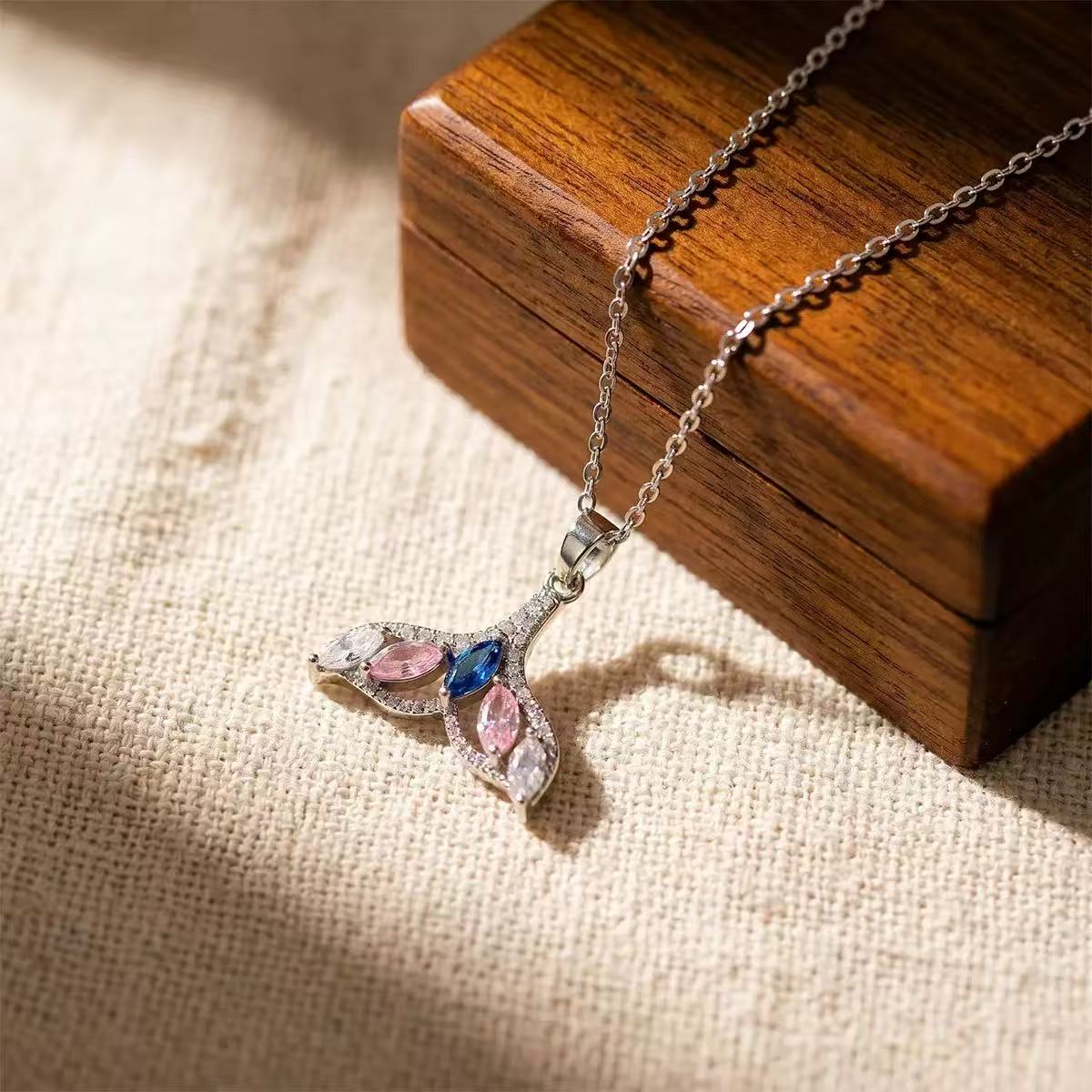Copper Mermaid Tail Necklace