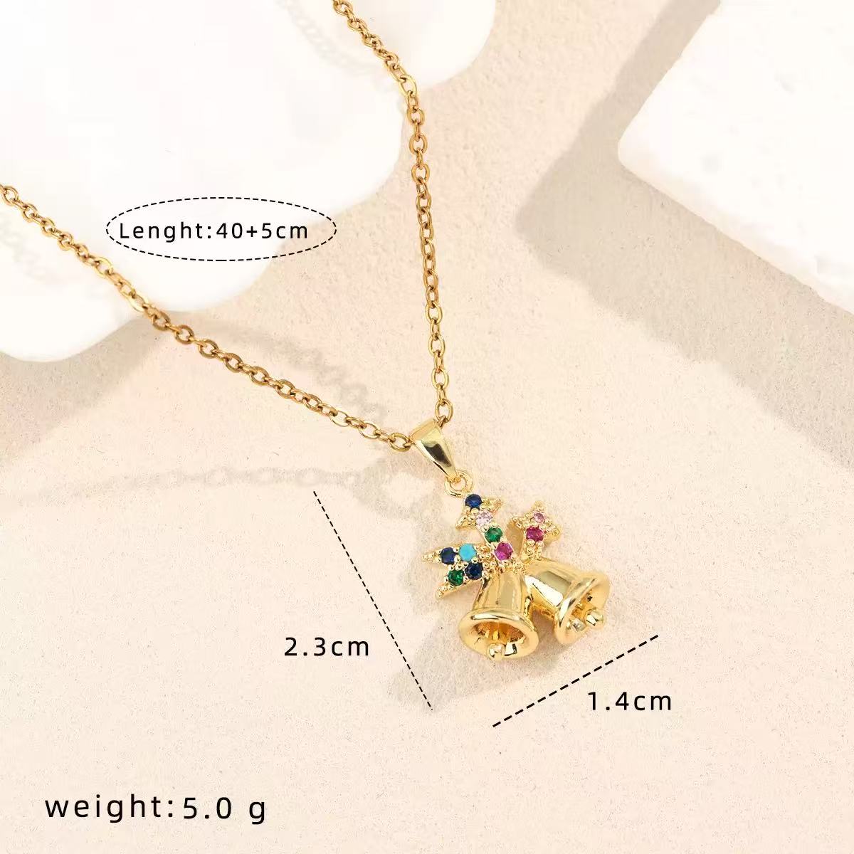 Colorful Enamel Christmas Necklace