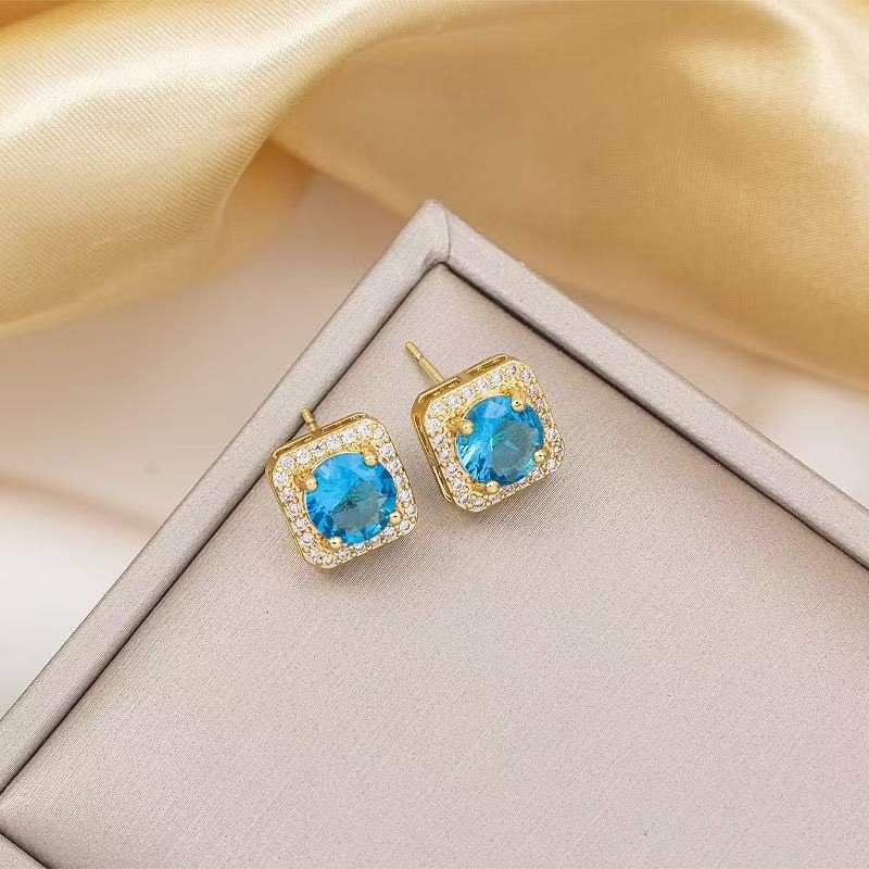 Butterfly Blue Zircon Jewelry Set