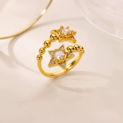 18k Zirconia Open Ring