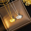 Titanium Steel Pearl Shell Necklace