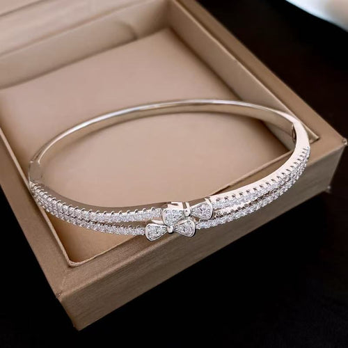 18K Full Diamond Bow Bracelet