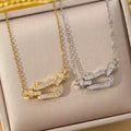Titanium Steel Horseshoe Necklace