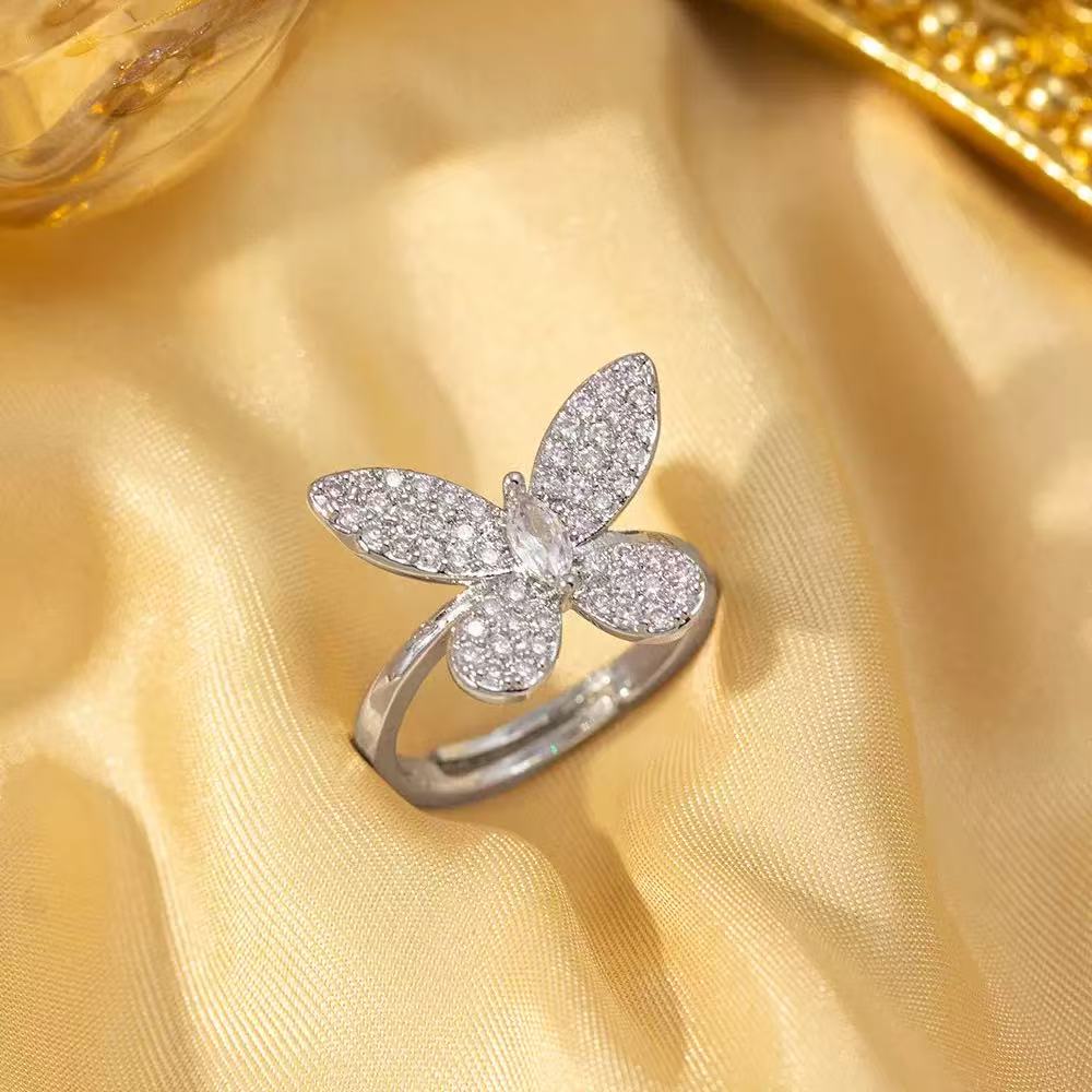 Full Diamond Butterfly Jewelry Set