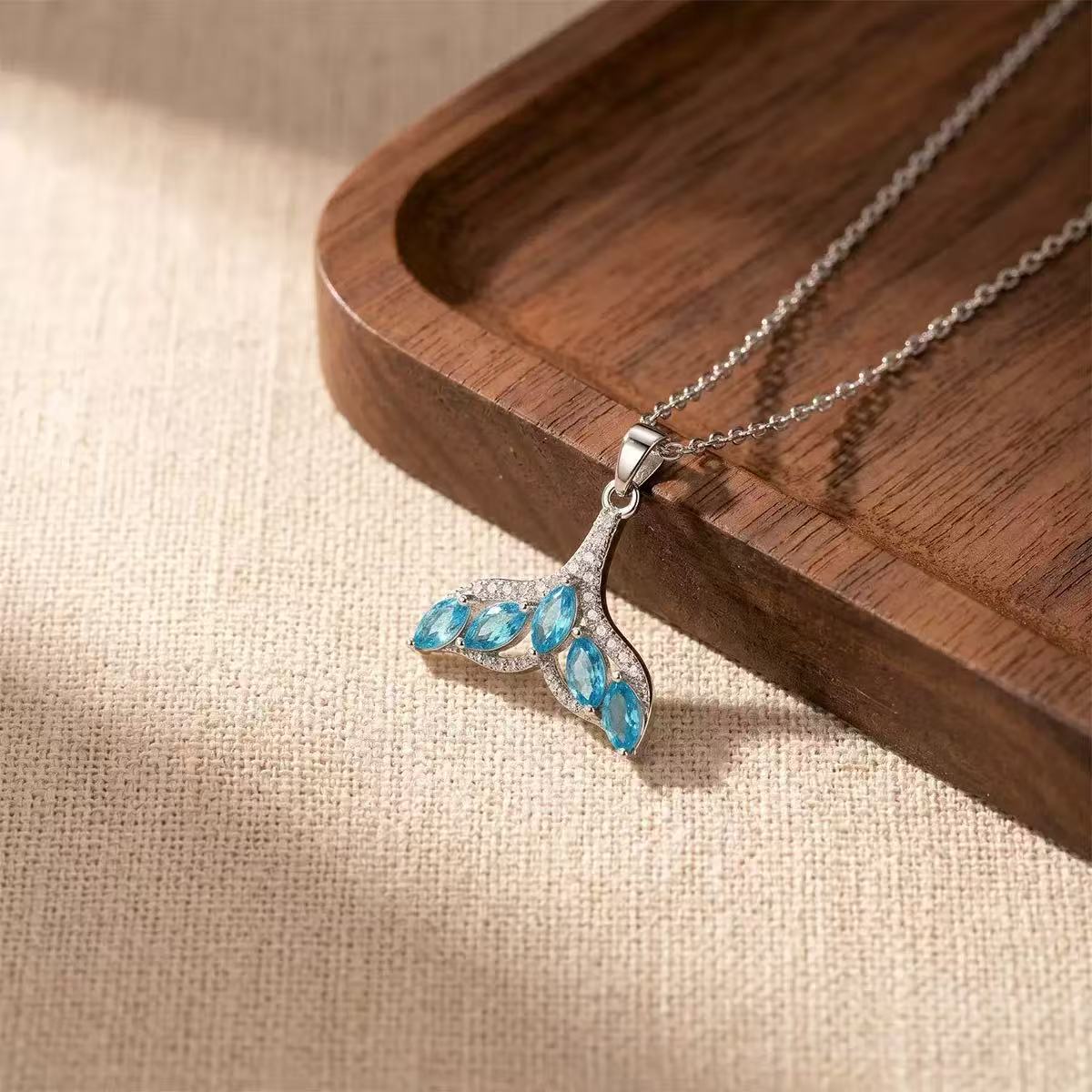 Copper Mermaid Tail Necklace