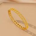 Gold Full Diamond Four-Leaf Clover Bracelet