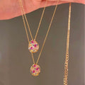 Minimalist Artist Palette Necklace