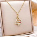 Festive Christmas Stainless Steel Necklace