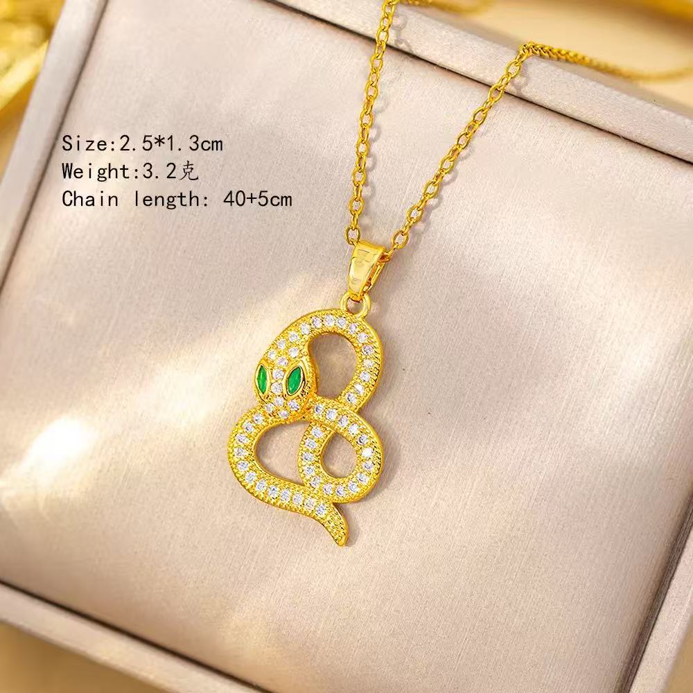 Gold Snake Jewelry Set