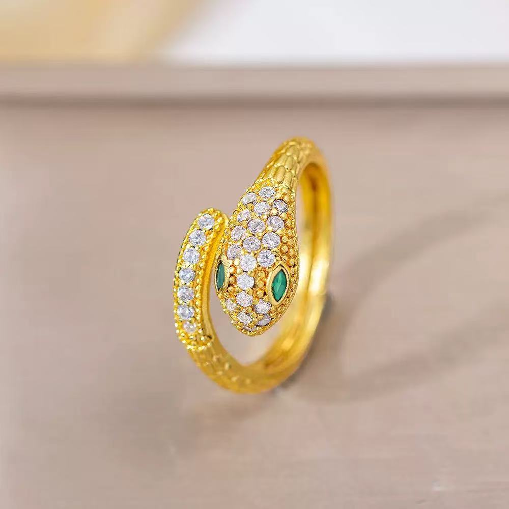 Gold Snake Jewelry Set