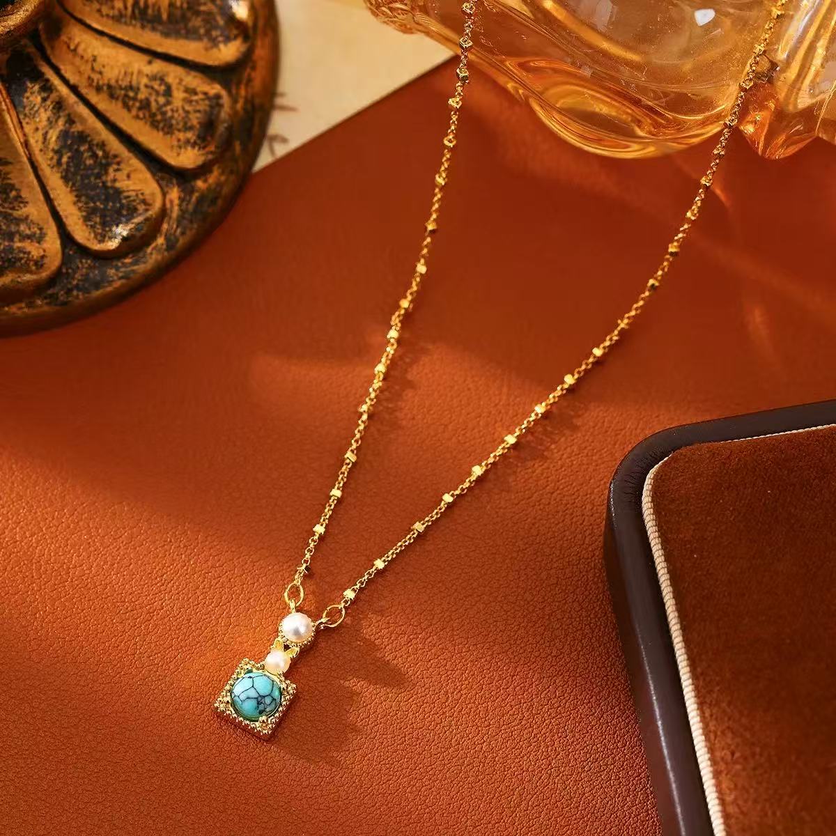 Natural Turquoise Vintage Necklace