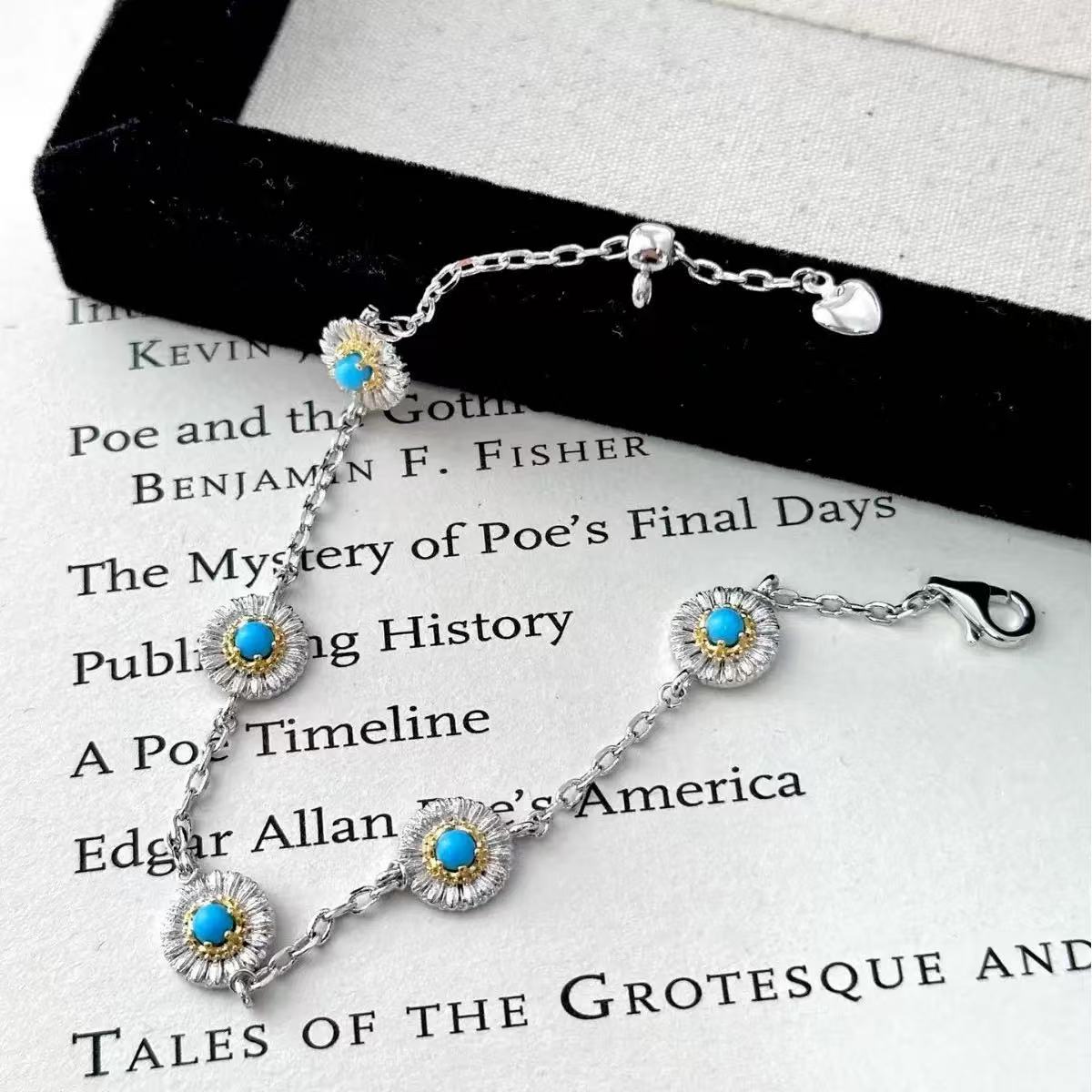 Daisy Blue Turquoise Bracelet