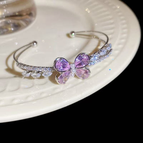 18K Butterfly Zircon Bracelet