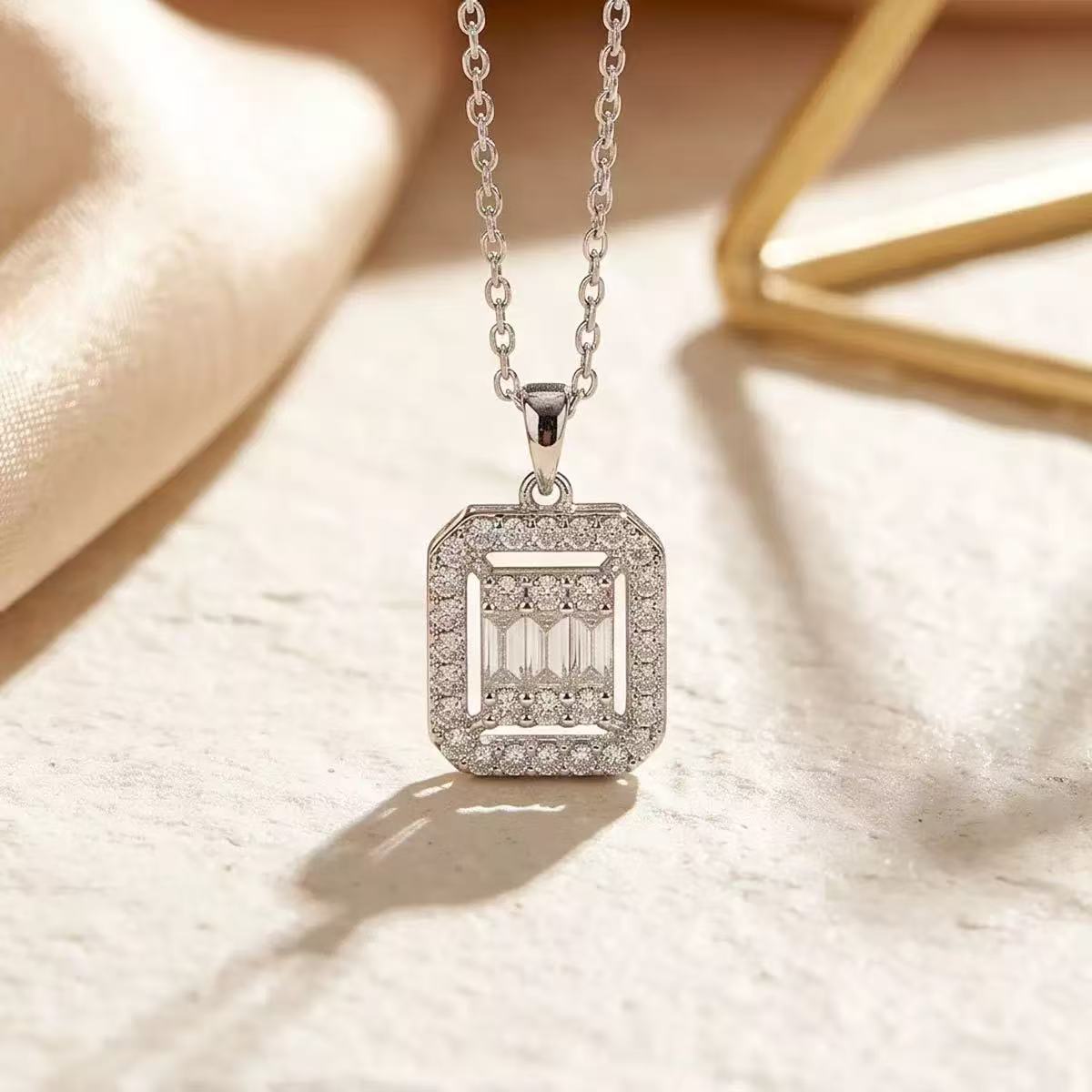 Full Crystal Sugar Cube Jewelry Set
