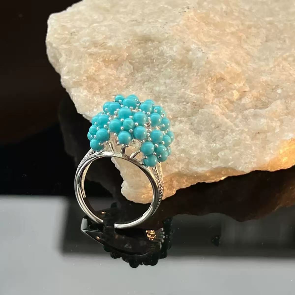 Turquoise Open Band Ring