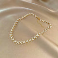 Full Diamond Pearl Necklace
