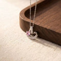 Copper Heart Diamond Necklace