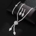 Full Diamond Tassel Luxury Necklace Set