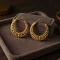 Geometric Hollow Round Handwoven Earrings