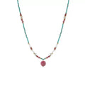 Dopamine Colorful Beaded Turquoise Necklace