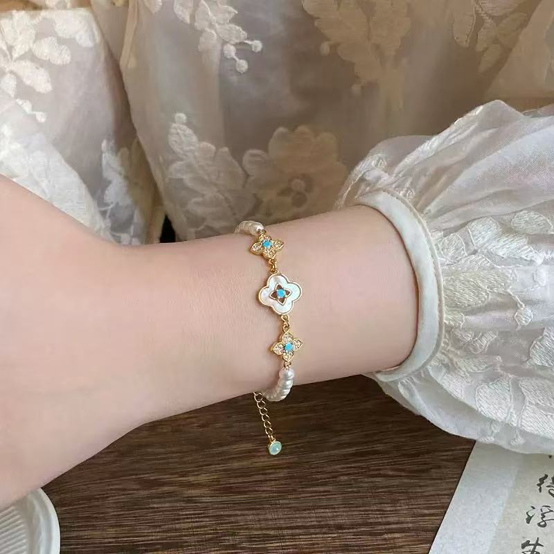 Turquoise Pearl Bracelet